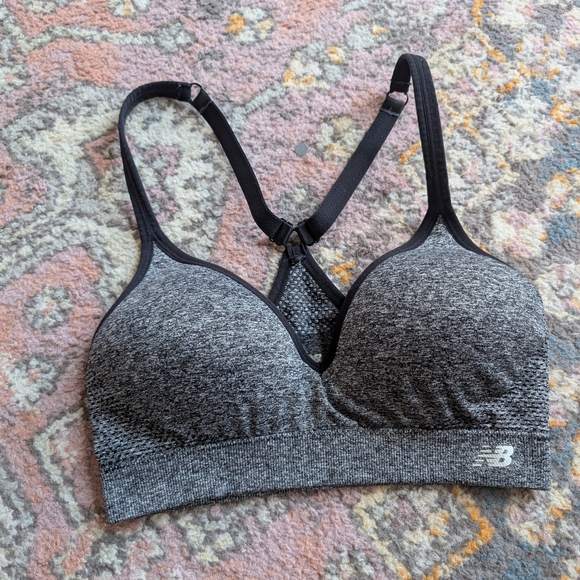 New Balance Gray and Burgundy Sports Bras Bundle Size Small - Picture 5 of 6